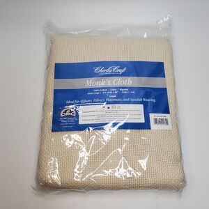 DMC Charles Craft Monk's Cloth Aida 7 Count 60"X2.5yd-Natural 100% Cotton